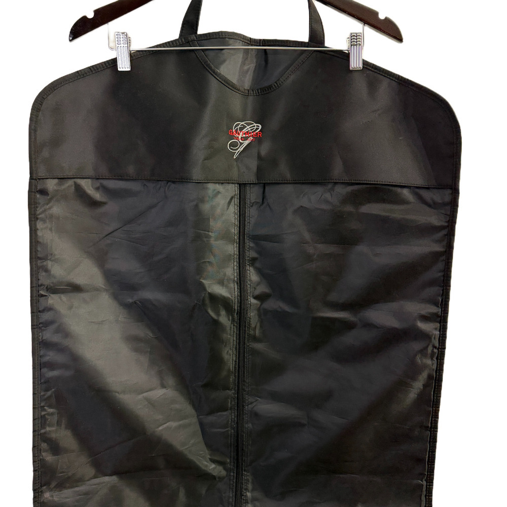 Jean Paul Gaulthier Wardrobe Bag Black Leather Handles ZIp Wearable Art Logo